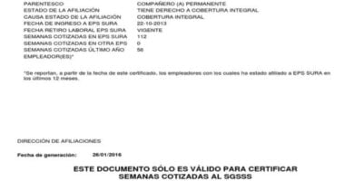 obtener la afiliacion de los Certificados Sura