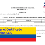 Descargar el Certificado de Afiliación SOS