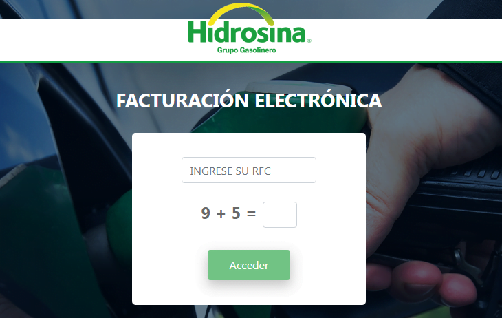 Hidrosina facturación