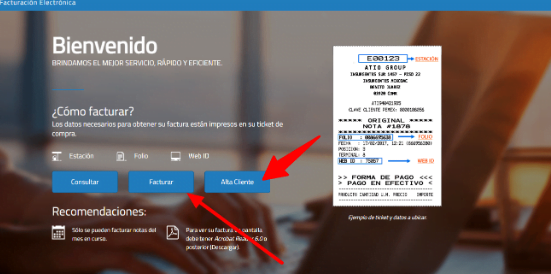 facturación en línea Gasolinera Las Palmas