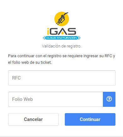 facturación de IGas Fac