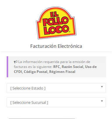 Facturación Pollo Loco